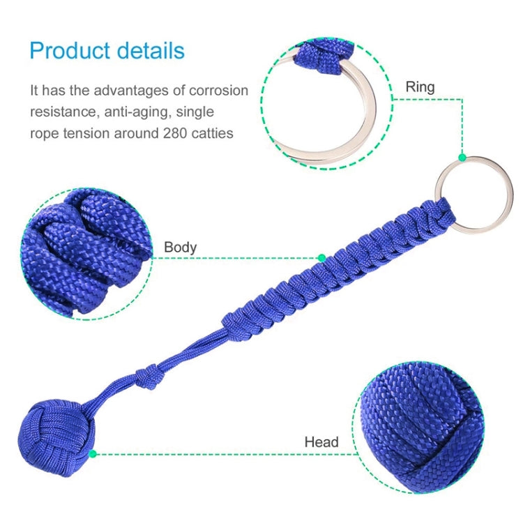 Outdoor Security Protection Black Monkey Fist Steel Ball Bearing Self Defense Lanyard Survival Key Chain Outdoor Security Protection Black Monkey Fist Steel Ball Bearing Self Defense Lanyard Survival Key Chain